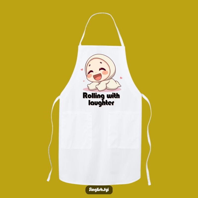Funny Laughing Character Apron - Cook with Joyful Humor