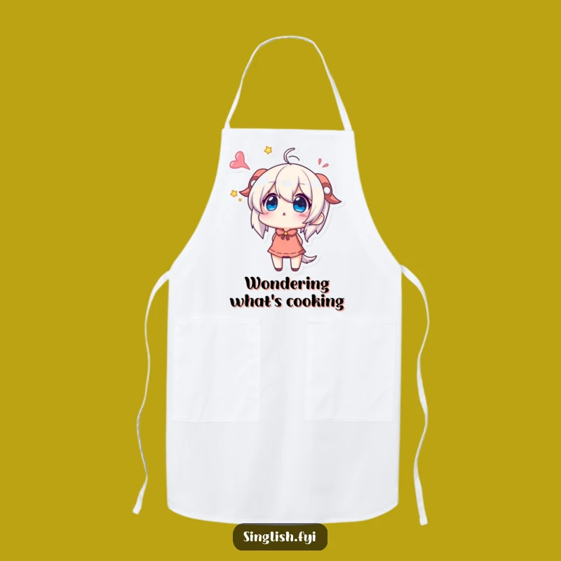 Funny Wondering Character Apron: Cook with Excitement and Awe