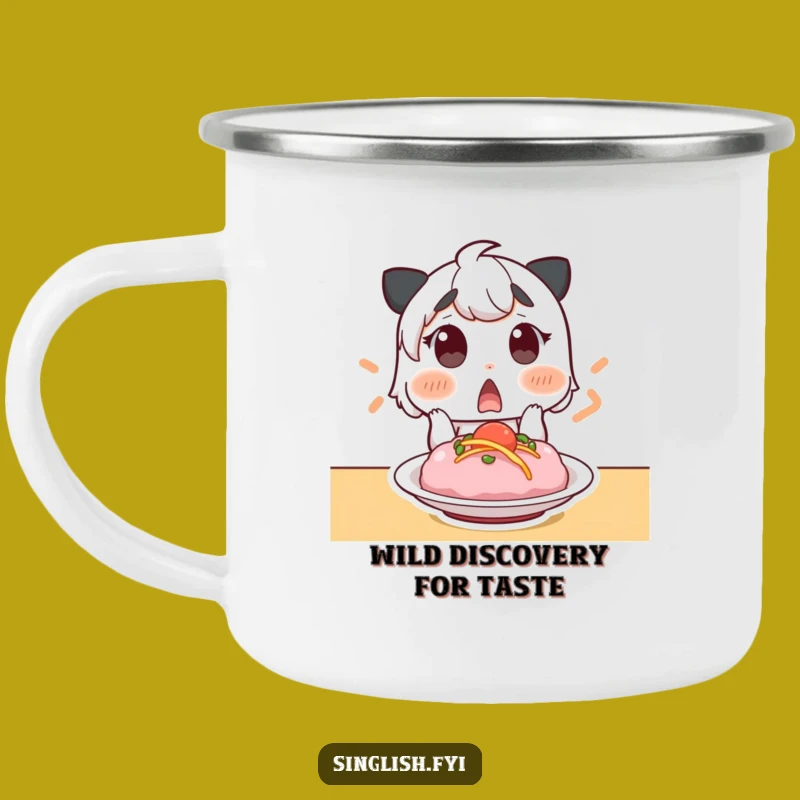 Funny Explorer's Delight Mug, Surprised Foodie Camp Cup, Adventure Gift