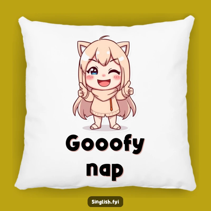 Funny Character Pose Pillow - Cozy Humor and Goofy Smiles Gift
