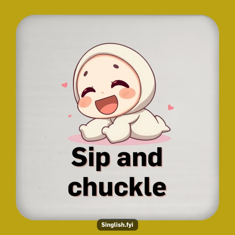 Funny Laughing Character Coasters - Protect Surfaces with Joyful Humor