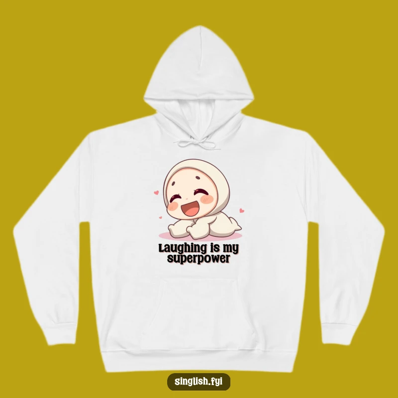 Cozy Funny Laughing Character Hoodie - Embrace Pure Joyful Humor