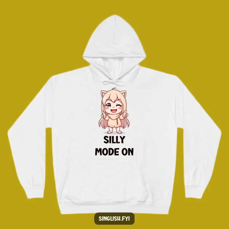 Funny Character Pose Hoodie - Cozy Humor and Goofy Smile Gift