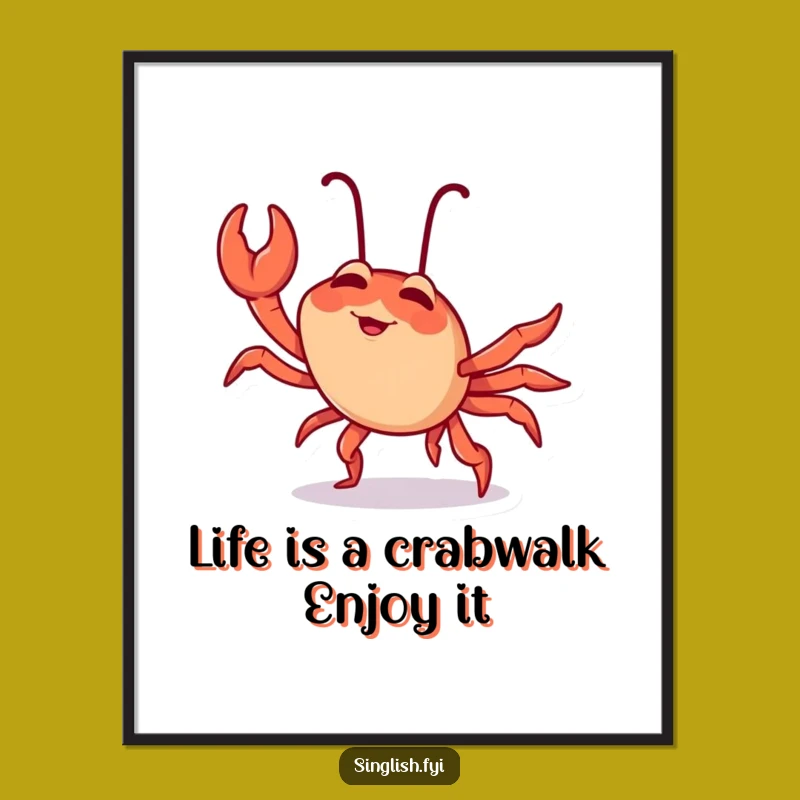 Funny Chilli Crab Art: Free Printable Downloadable Decor for Laughs