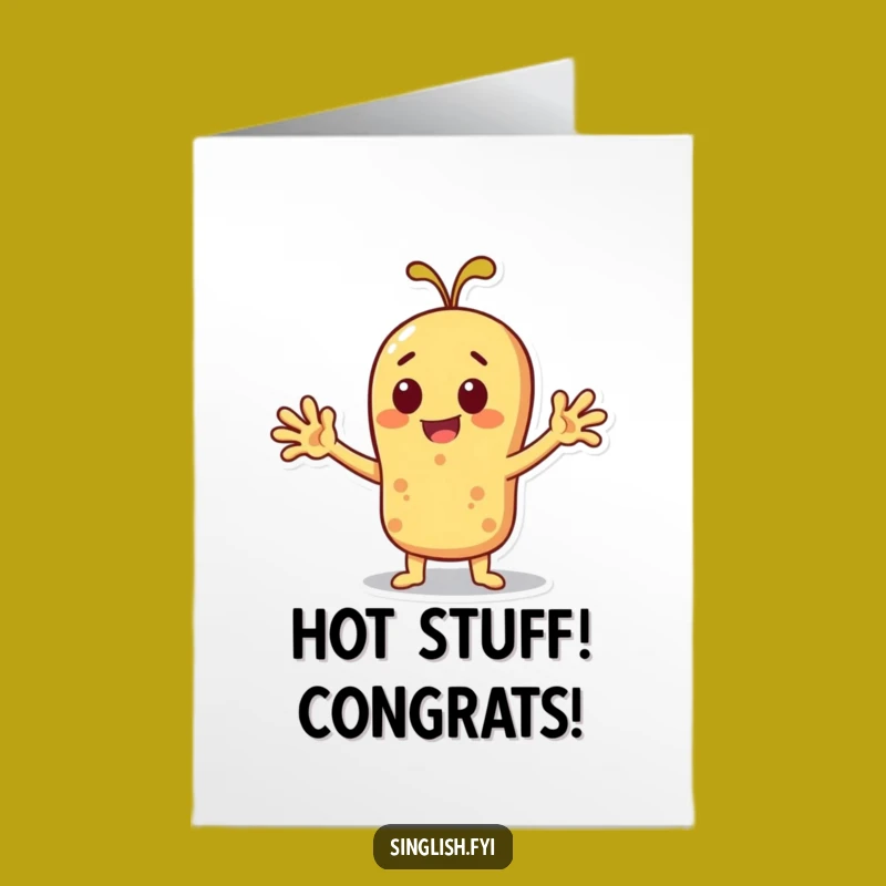 Free Printable Congrats Card: Roti's Cool Celebration, Humorous Downloadable