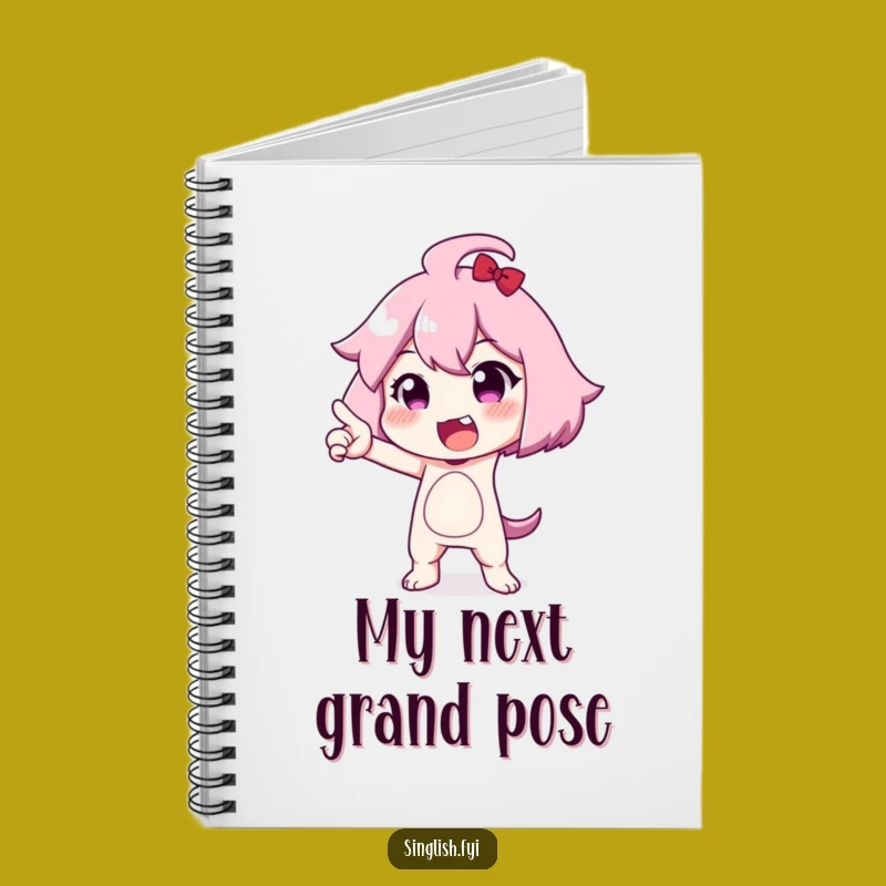Dramatic Funny Posing Character Notebook - Jot Down Your Masterpieces!