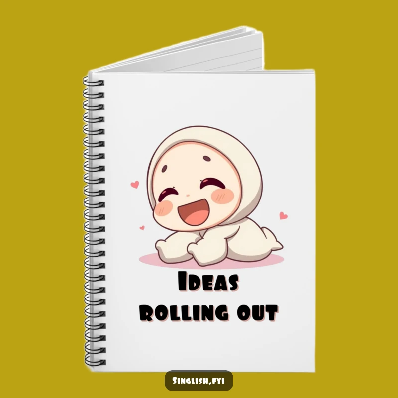 Funny Laughing Character Notebook - Capture Your Happiest Thoughts