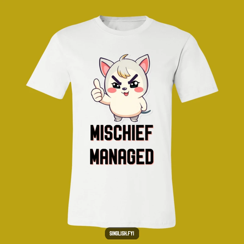 Funny Winking Thumbs Up T-Shirt: Playful Character Apparel Gift