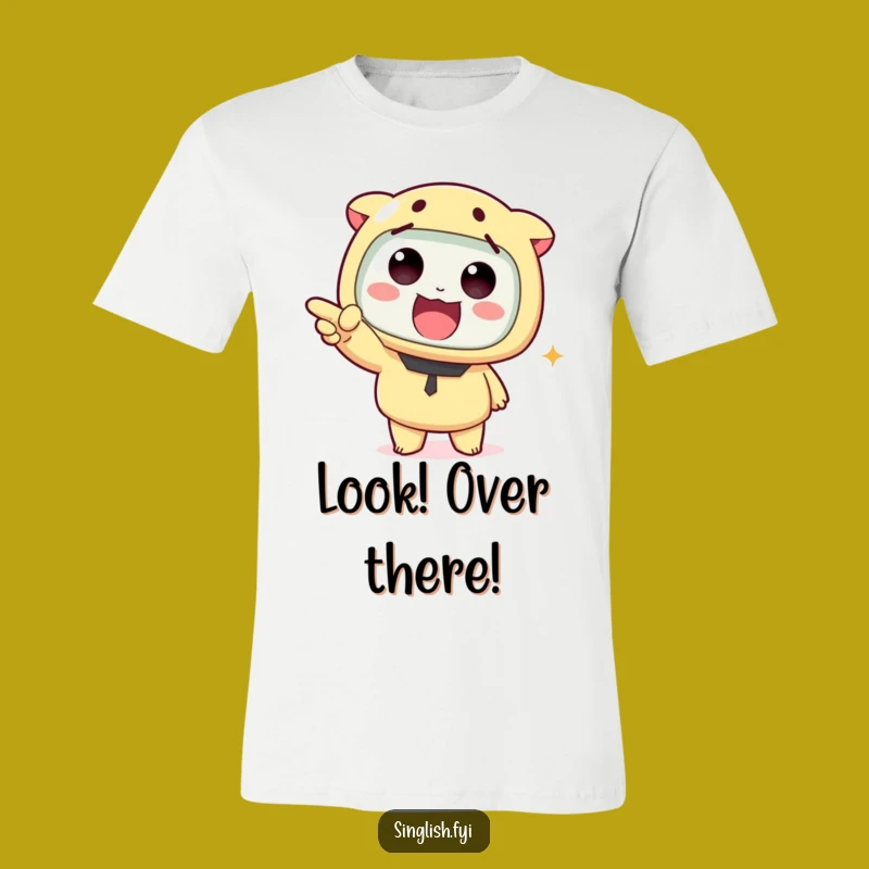 Funny Pointing Character T-Shirt: Wear Your Sarcasm Boldly - Great Funny Gift!