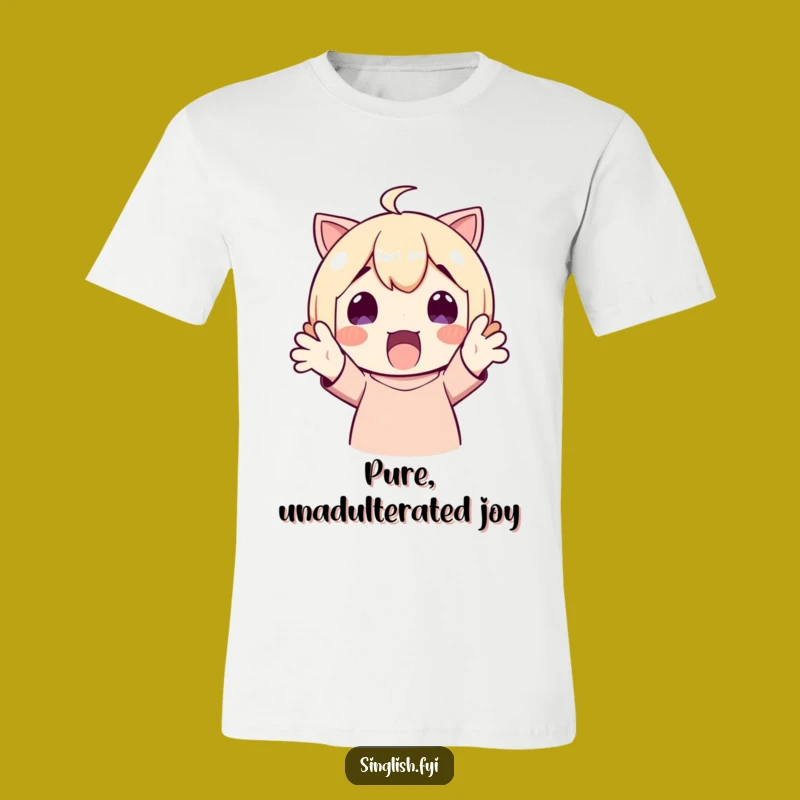 Funny Surprised Character T-Shirt: Wear Your Delight with Great Humor