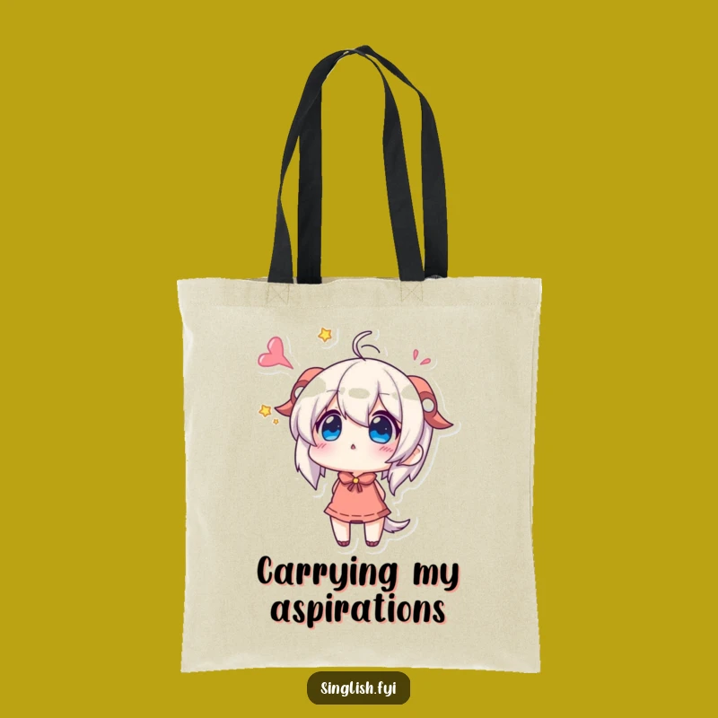 Funny Wondering Character Tote Bag: Carry Your Excitement Everywhere